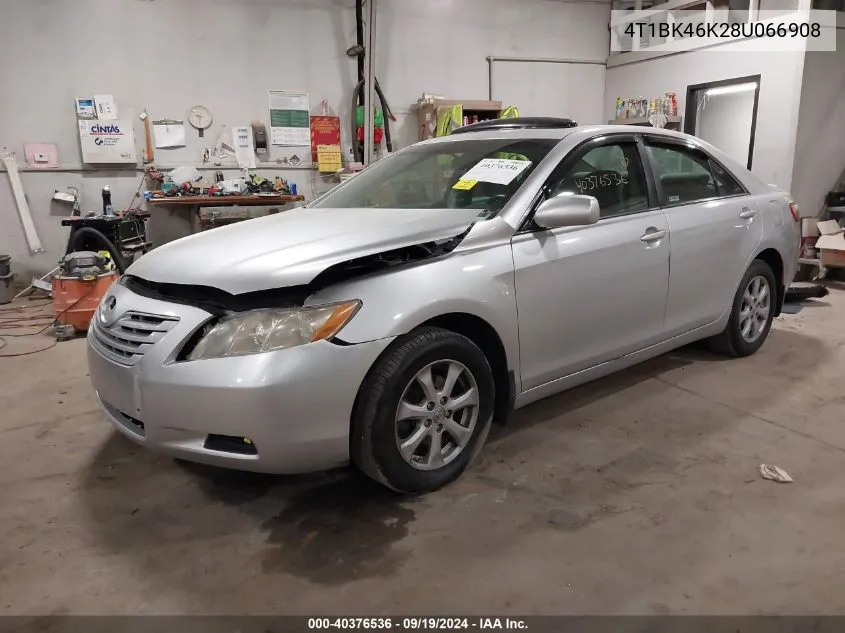 4T1BK46K28U066908 2008 Toyota Camry Le V6