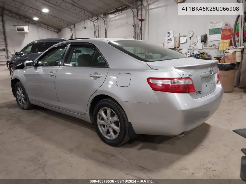 4T1BK46K28U066908 2008 Toyota Camry Le V6