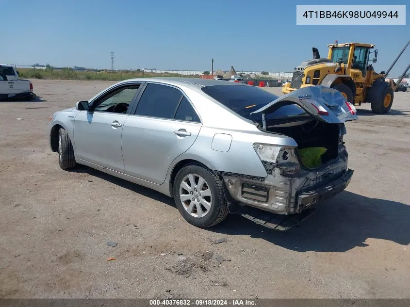 2008 Toyota Camry Hybrid VIN: 4T1BB46K98U049944 Lot: 40376832