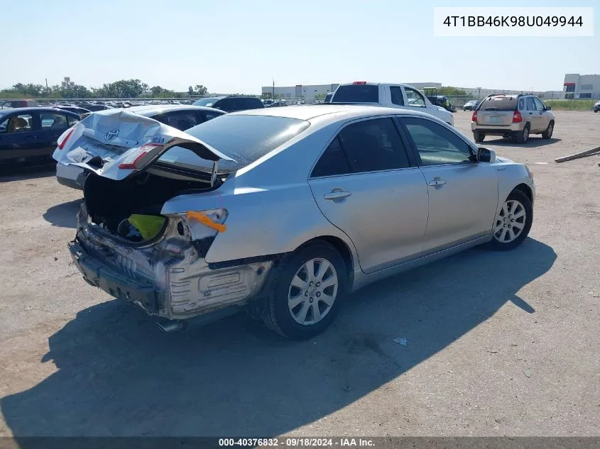 2008 Toyota Camry Hybrid VIN: 4T1BB46K98U049944 Lot: 40376832