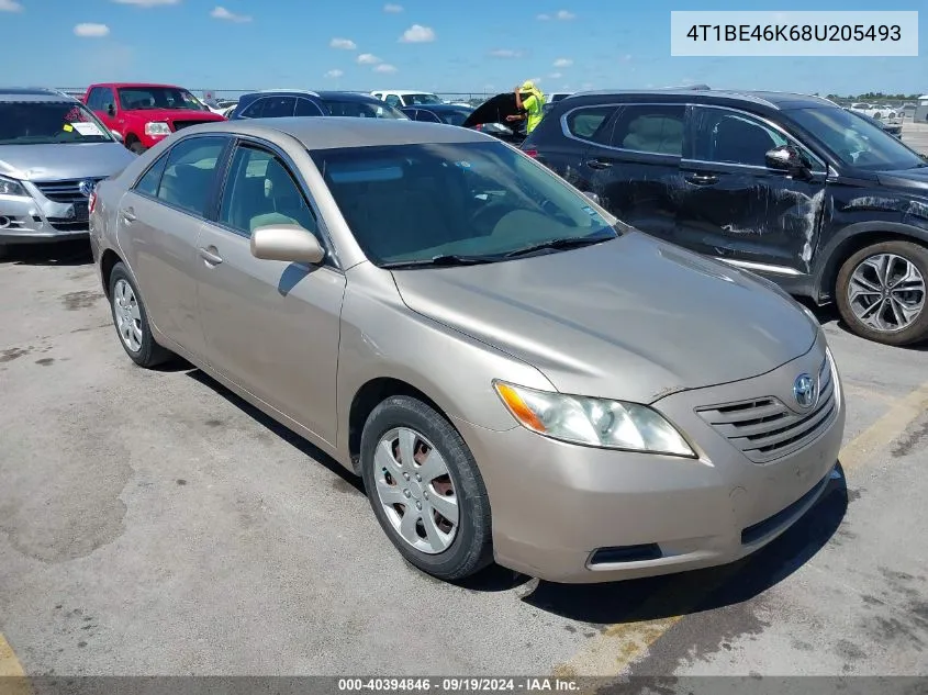 2008 Toyota Camry Le VIN: 4T1BE46K68U205493 Lot: 40394846