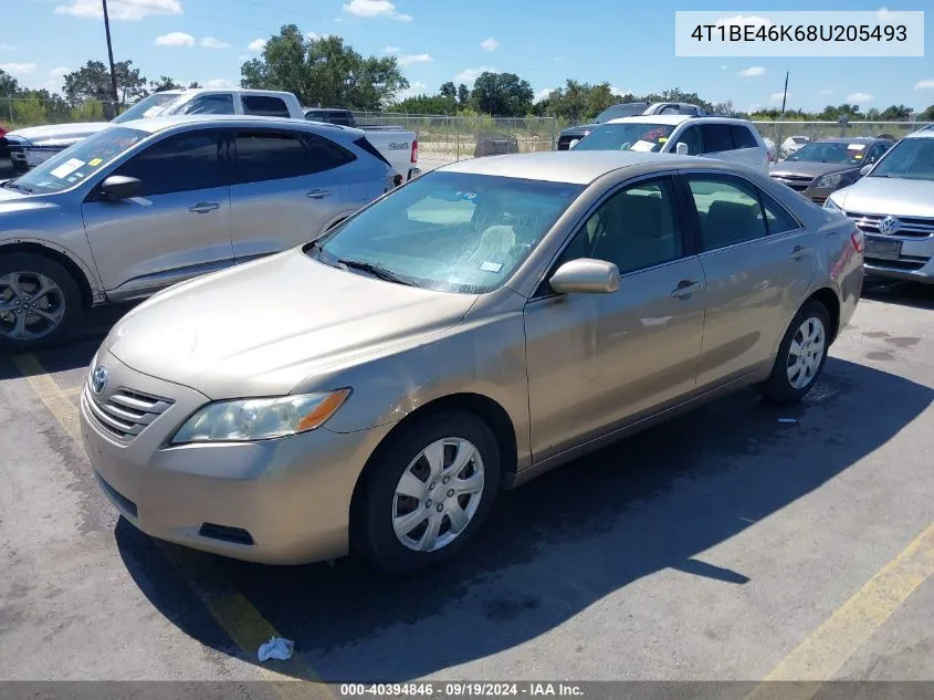 2008 Toyota Camry Le VIN: 4T1BE46K68U205493 Lot: 40394846