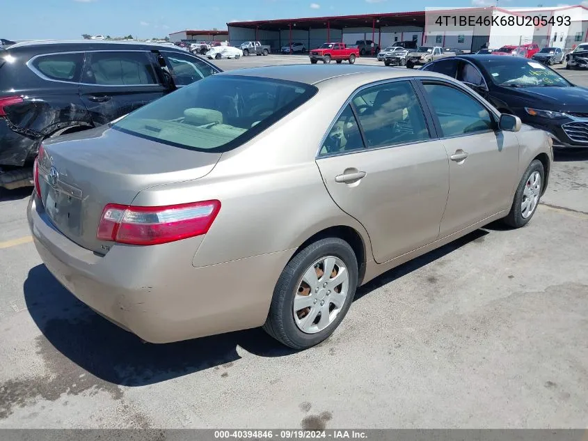 2008 Toyota Camry Le VIN: 4T1BE46K68U205493 Lot: 40394846