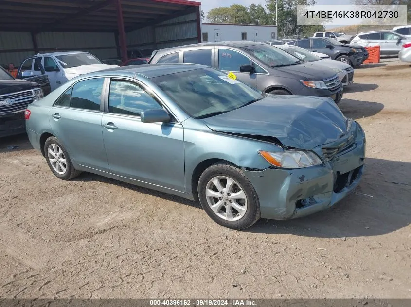 2008 Toyota Camry Le VIN: 4T4BE46K38R042730 Lot: 40396162