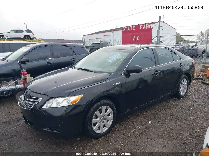 2008 Toyota Camry Hybrid VIN: 4T1BB46K28U055858 Lot: 40399049