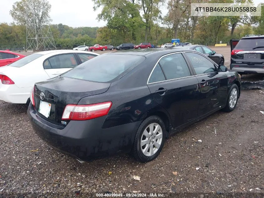 2008 Toyota Camry Hybrid VIN: 4T1BB46K28U055858 Lot: 40399049