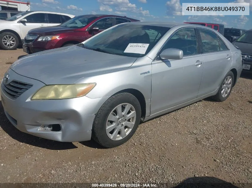 2008 Toyota Camry Hybrid VIN: 4T1BB46K88U049370 Lot: 40399426