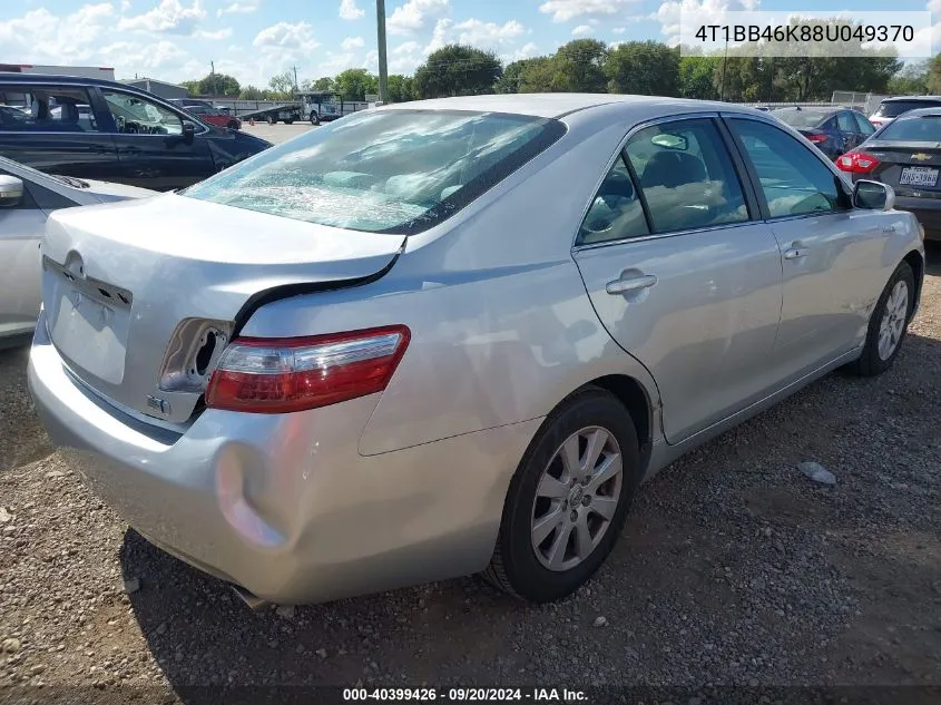 2008 Toyota Camry Hybrid VIN: 4T1BB46K88U049370 Lot: 40399426