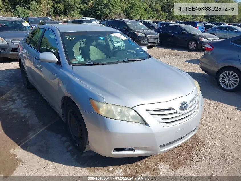 2008 Toyota Camry Le VIN: 4T1BE46K88U251276 Lot: 40400844