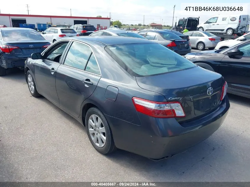 4T1BB46K68U036648 2008 Toyota Camry Hybrid Hybrid