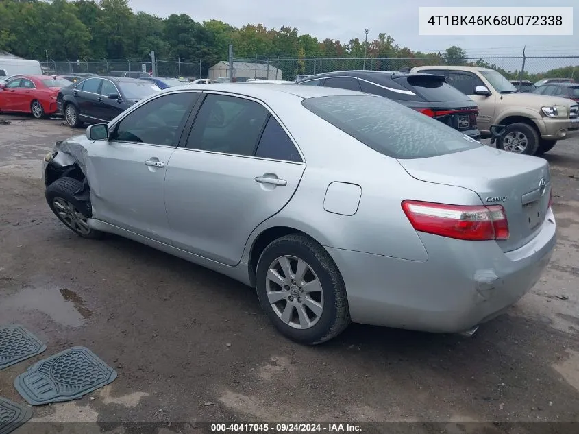 2008 Toyota Camry Le/Xle/Se VIN: 4T1BK46K68U072338 Lot: 40417045