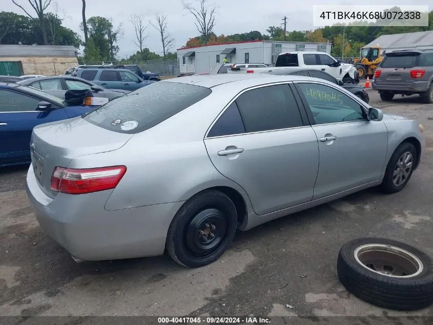 2008 Toyota Camry Le/Xle/Se VIN: 4T1BK46K68U072338 Lot: 40417045