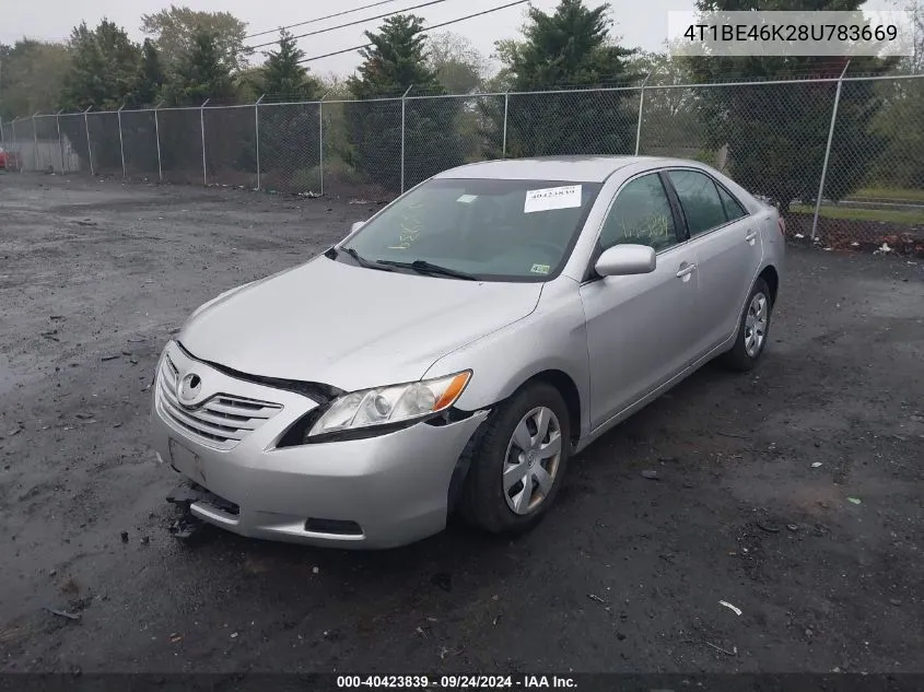 4T1BE46K28U783669 2008 Toyota Camry Ce/Le/Xle/Se