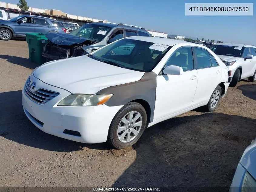 4T1BB46K08U047550 2008 Toyota Camry Hybrid