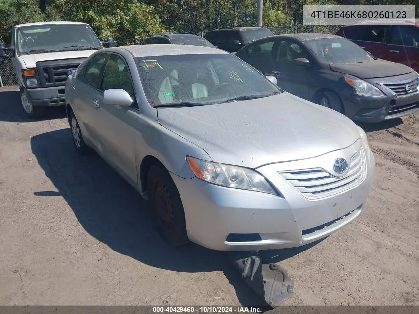 4T1BE46K680260123 2008 Toyota Camry Le