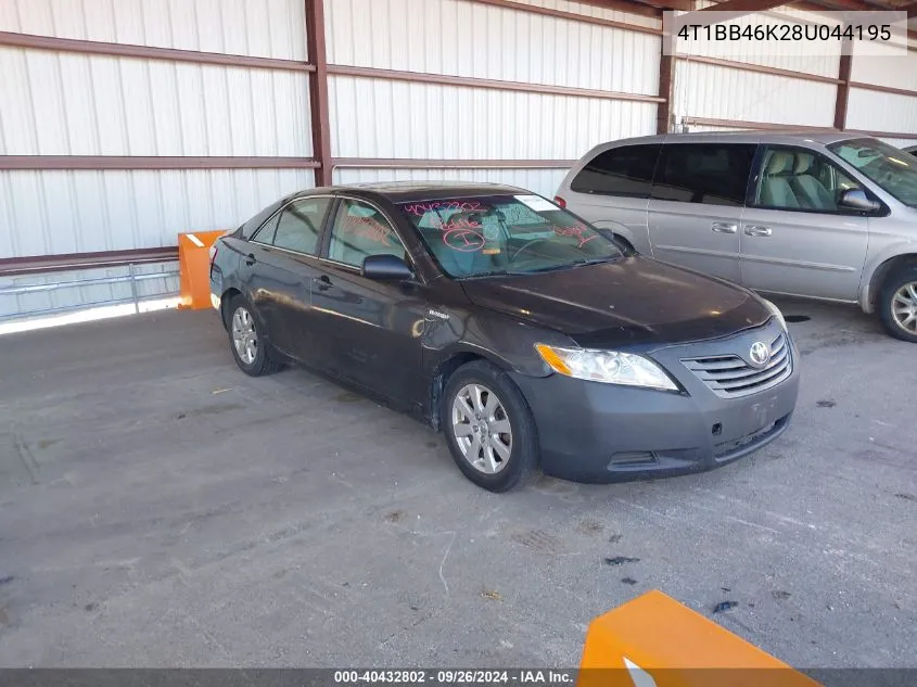 2008 Toyota Camry Hybrid VIN: 4T1BB46K28U044195 Lot: 40432802