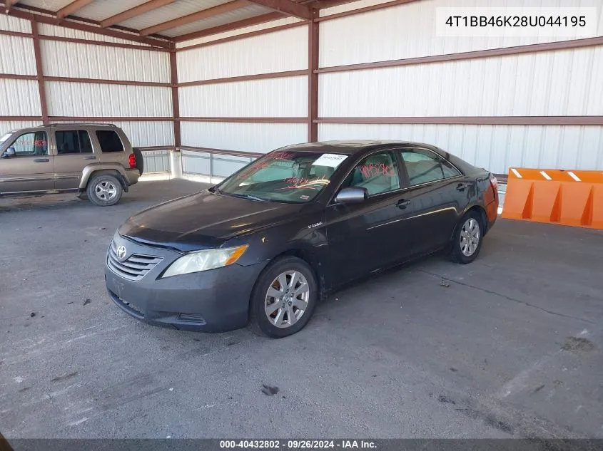 2008 Toyota Camry Hybrid VIN: 4T1BB46K28U044195 Lot: 40432802