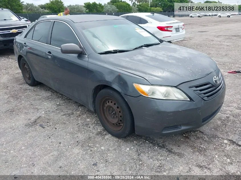 4T1BE46K18U235338 2008 Toyota Camry Le