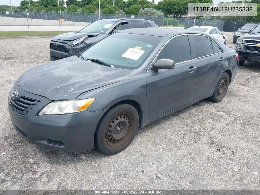 2008 Toyota Camry Le VIN: 4T1BE46K18U235338 Lot: 40438598