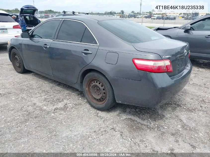 4T1BE46K18U235338 2008 Toyota Camry Le