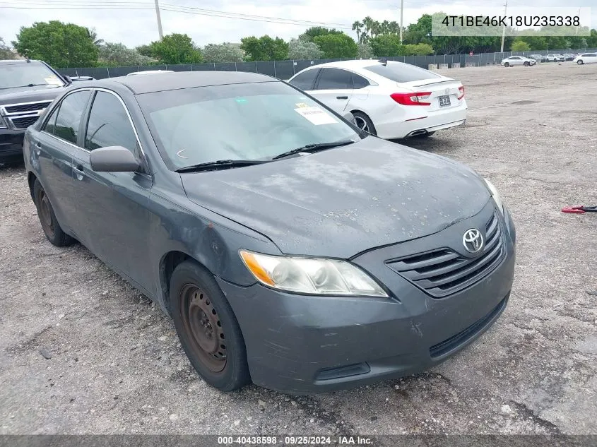 2008 Toyota Camry Le VIN: 4T1BE46K18U235338 Lot: 40438598