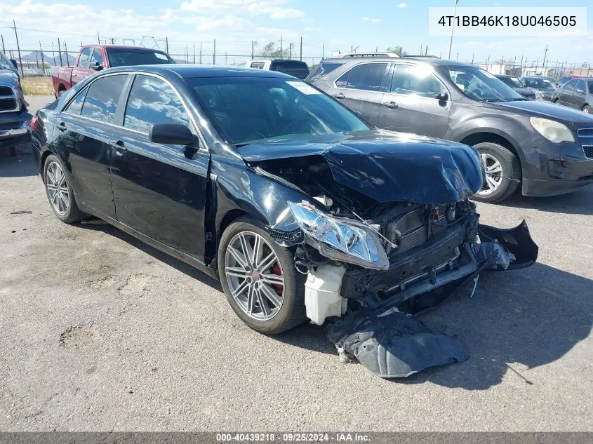 2008 Toyota Camry Hybrid VIN: 4T1BB46K18U046505 Lot: 40439218