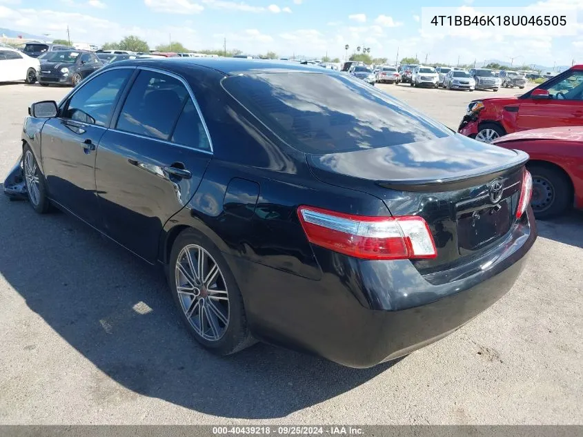 2008 Toyota Camry Hybrid VIN: 4T1BB46K18U046505 Lot: 40439218