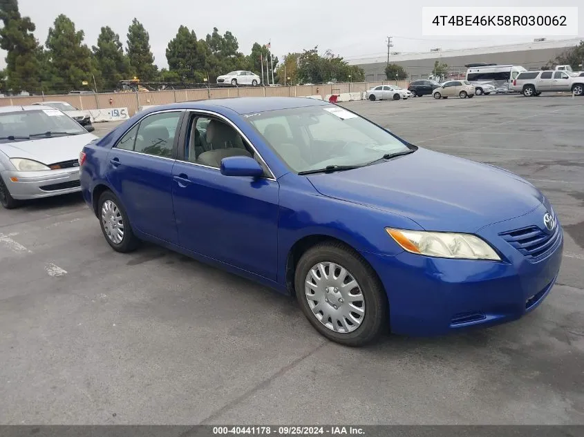 4T4BE46K58R030062 2008 Toyota Camry Le