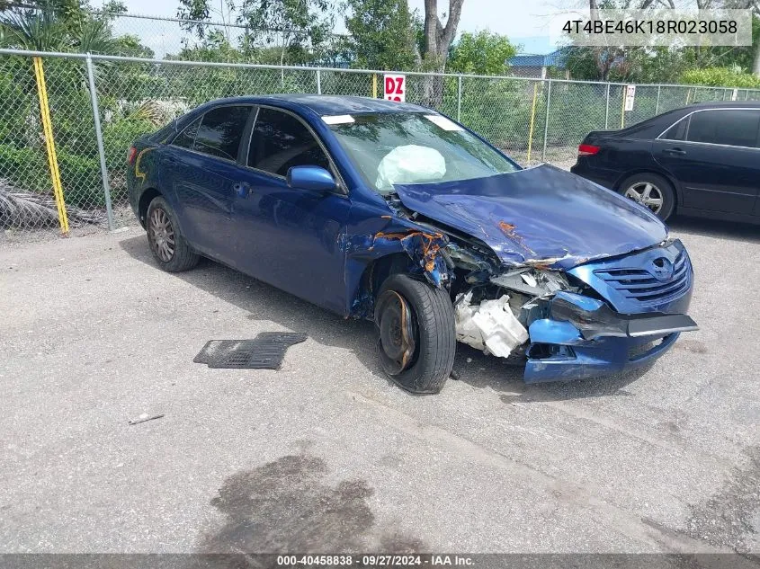 2008 Toyota Camry Le VIN: 4T4BE46K18R023058 Lot: 40458838