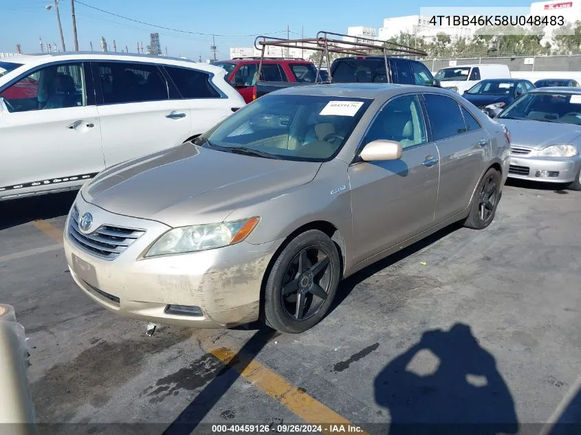 4T1BB46K58U048483 2008 Toyota Camry Hybrid