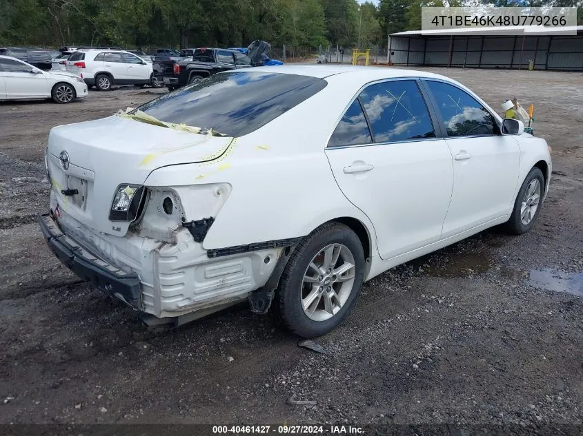 4T1BE46K48U779266 2008 Toyota Camry Le