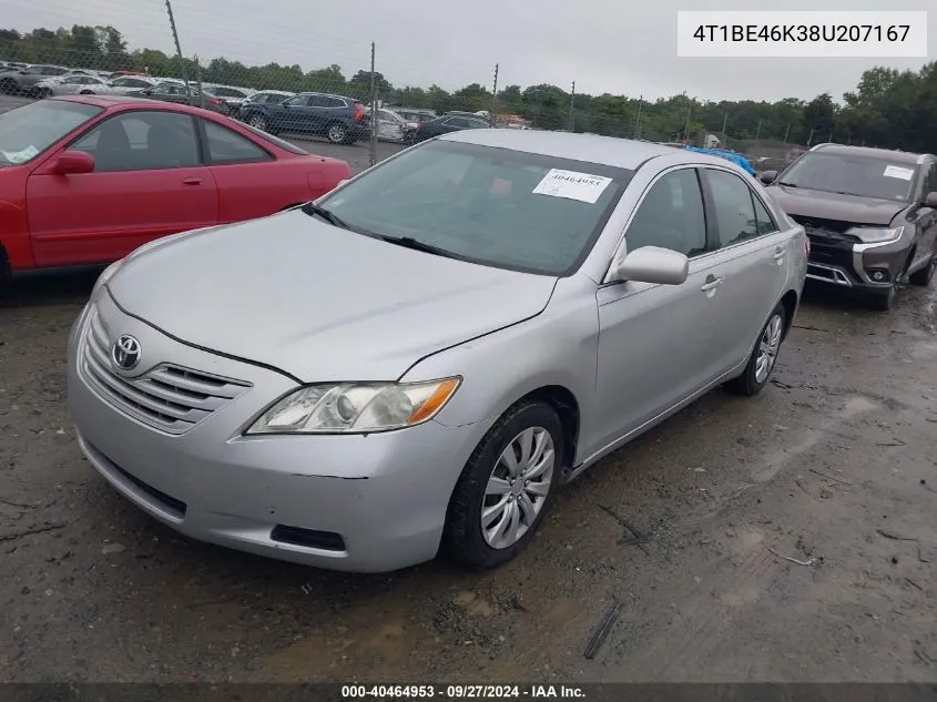 4T1BE46K38U207167 2008 Toyota Camry Le