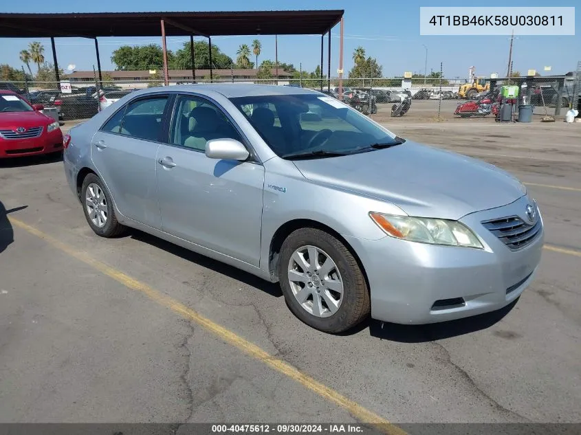 4T1BB46K58U030811 2008 Toyota Camry Hybrid Hybrid