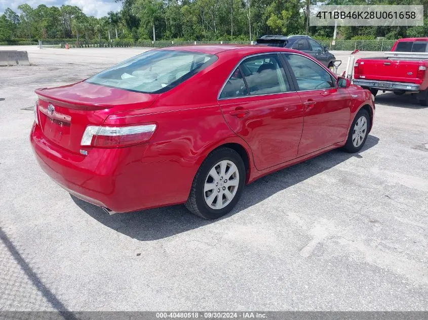 4T1BB46K28U061658 2008 Toyota Camry Hybrid