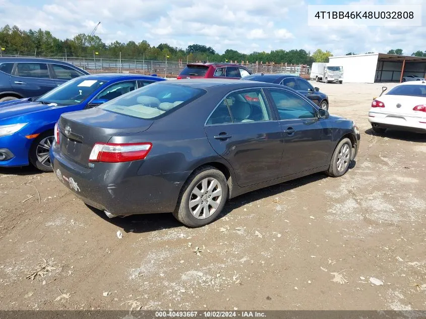 2008 Toyota Camry Hybrid VIN: 4T1BB46K48U032808 Lot: 40493667