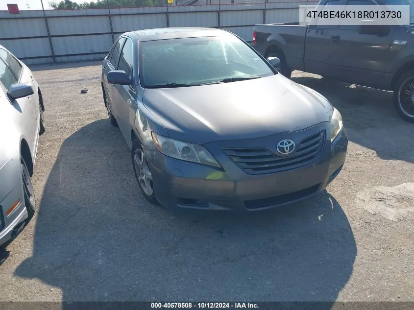 2008 Toyota Camry Le VIN: 4T4BE46K18R013730 Lot: 40578508