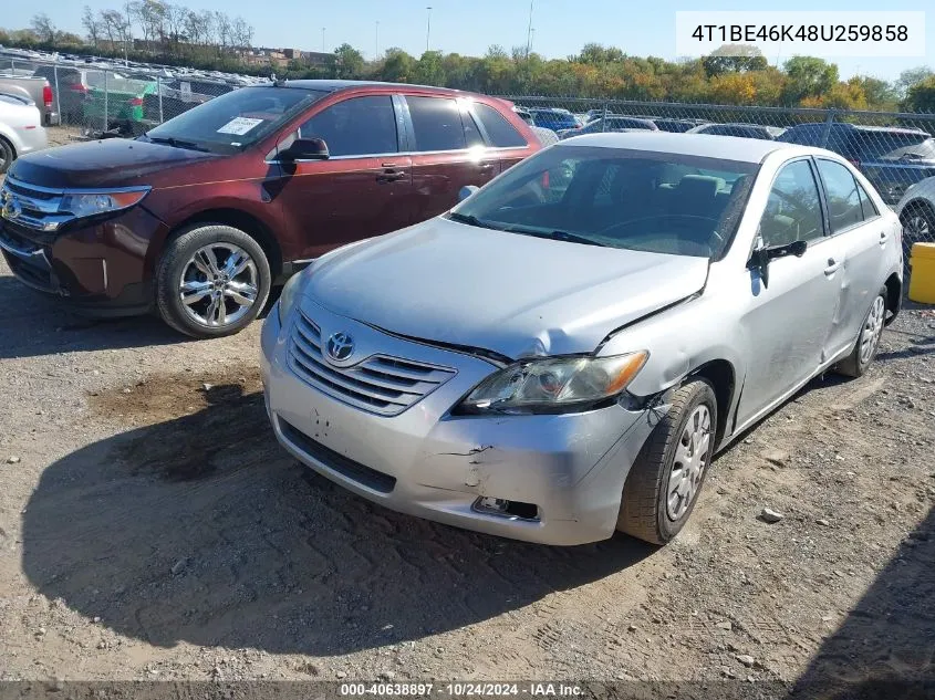 2008 Toyota Camry Le VIN: 4T1BE46K48U259858 Lot: 40638897