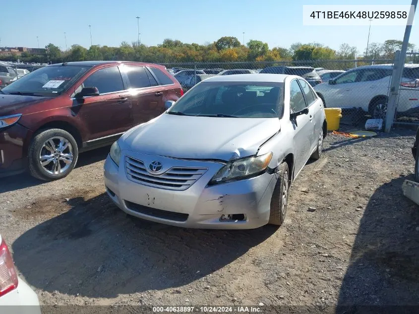 2008 Toyota Camry Le VIN: 4T1BE46K48U259858 Lot: 40638897