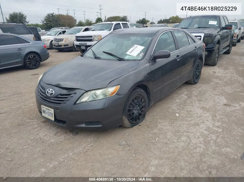 2008 Toyota Camry Le VIN: 4T4BE46K18R025229 Lot: 40689138