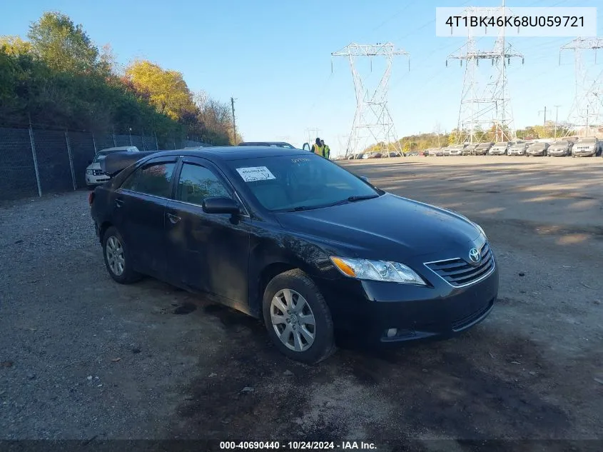 2008 Toyota Camry Le/Xle/Se VIN: 4T1BK46K68U059721 Lot: 40690440