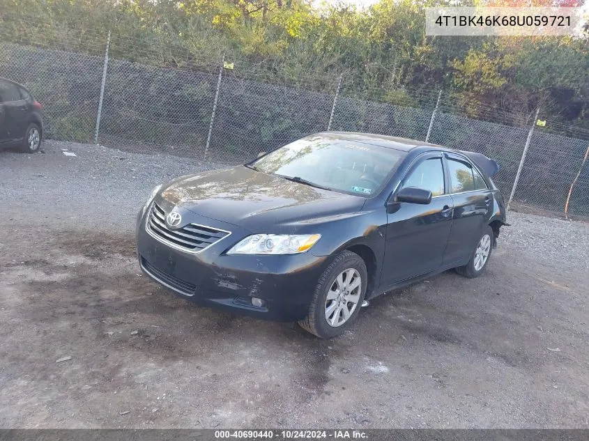 2008 Toyota Camry Le/Xle/Se VIN: 4T1BK46K68U059721 Lot: 40690440