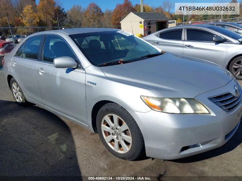 2008 Toyota Camry Hybrid VIN: 4T1BB46K48U032632 Lot: 40692134