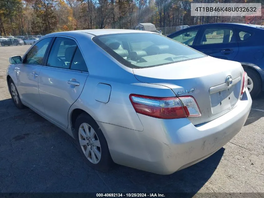 2008 Toyota Camry Hybrid VIN: 4T1BB46K48U032632 Lot: 40692134