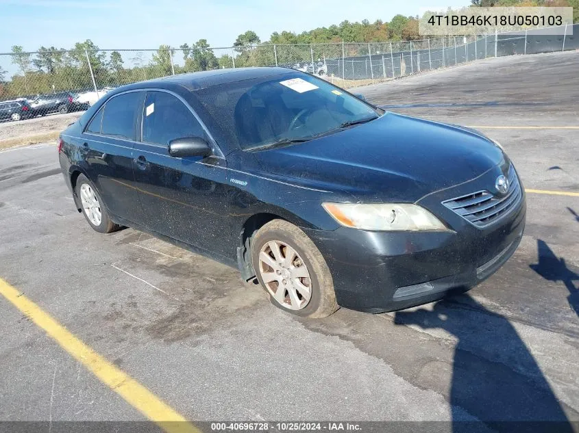 2008 Toyota Camry Hybrid VIN: 4T1BB46K18U050103 Lot: 40696728