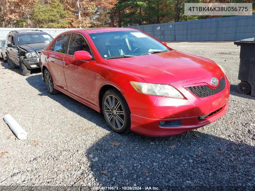 2008 Toyota Camry Se V6 VIN: 4T1BK46K38U056775 Lot: 40710573