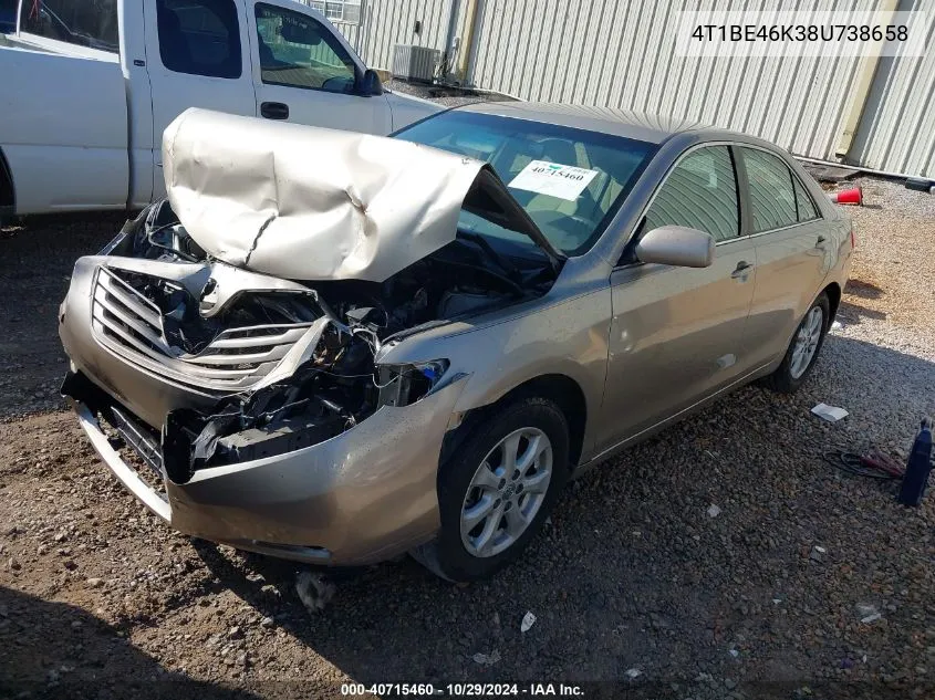 4T1BE46K38U738658 2008 Toyota Camry Le