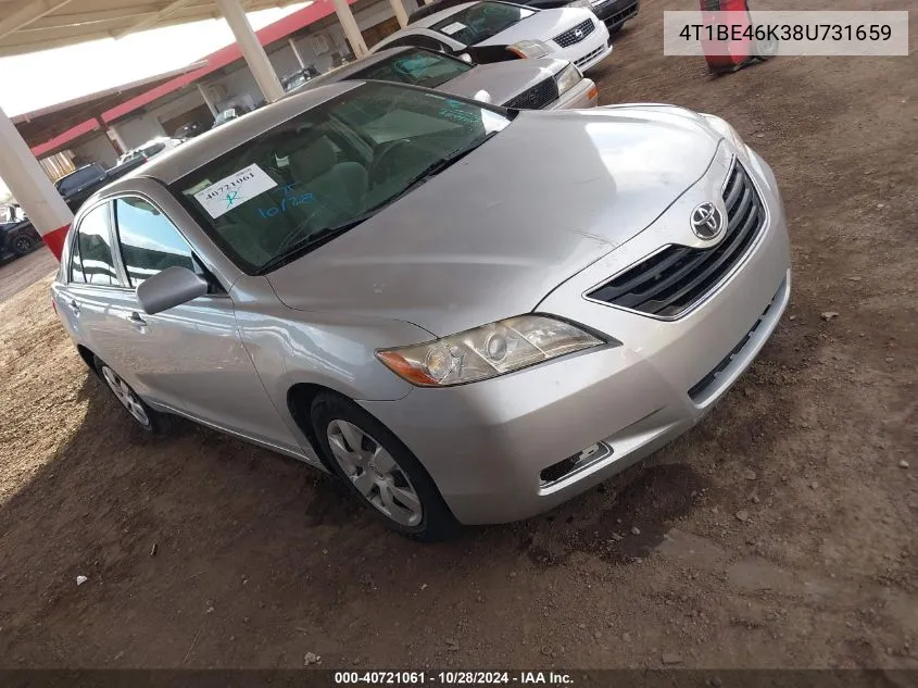 2008 Toyota Camry Le VIN: 4T1BE46K38U731659 Lot: 40721061