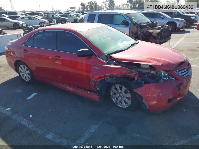 4T1BB46K48U060432 2008 Toyota Camry Hybrid