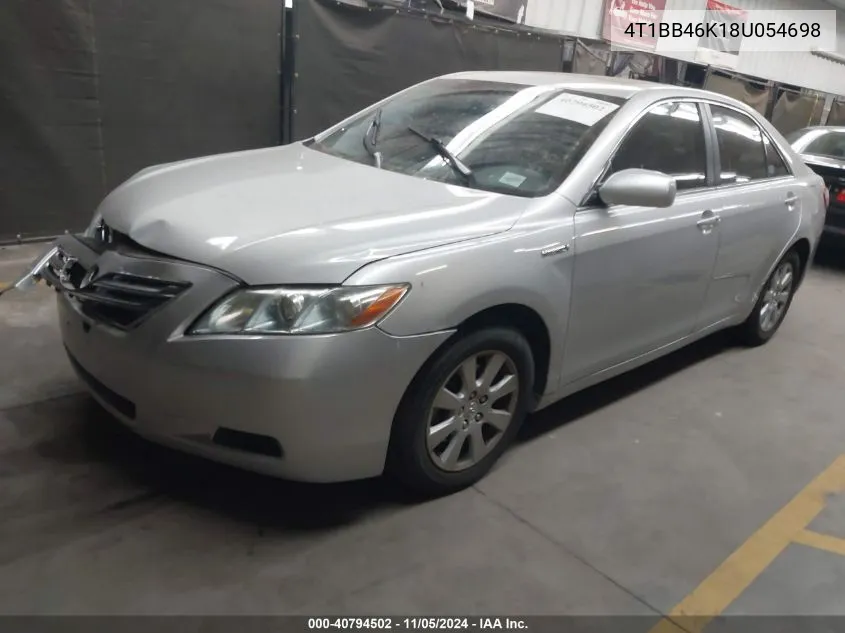 2008 Toyota Camry Hybrid VIN: 4T1BB46K18U054698 Lot: 40794502