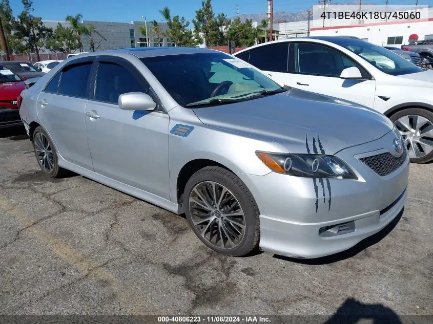 4T1BE46K18U745060 2008 Toyota Camry Se